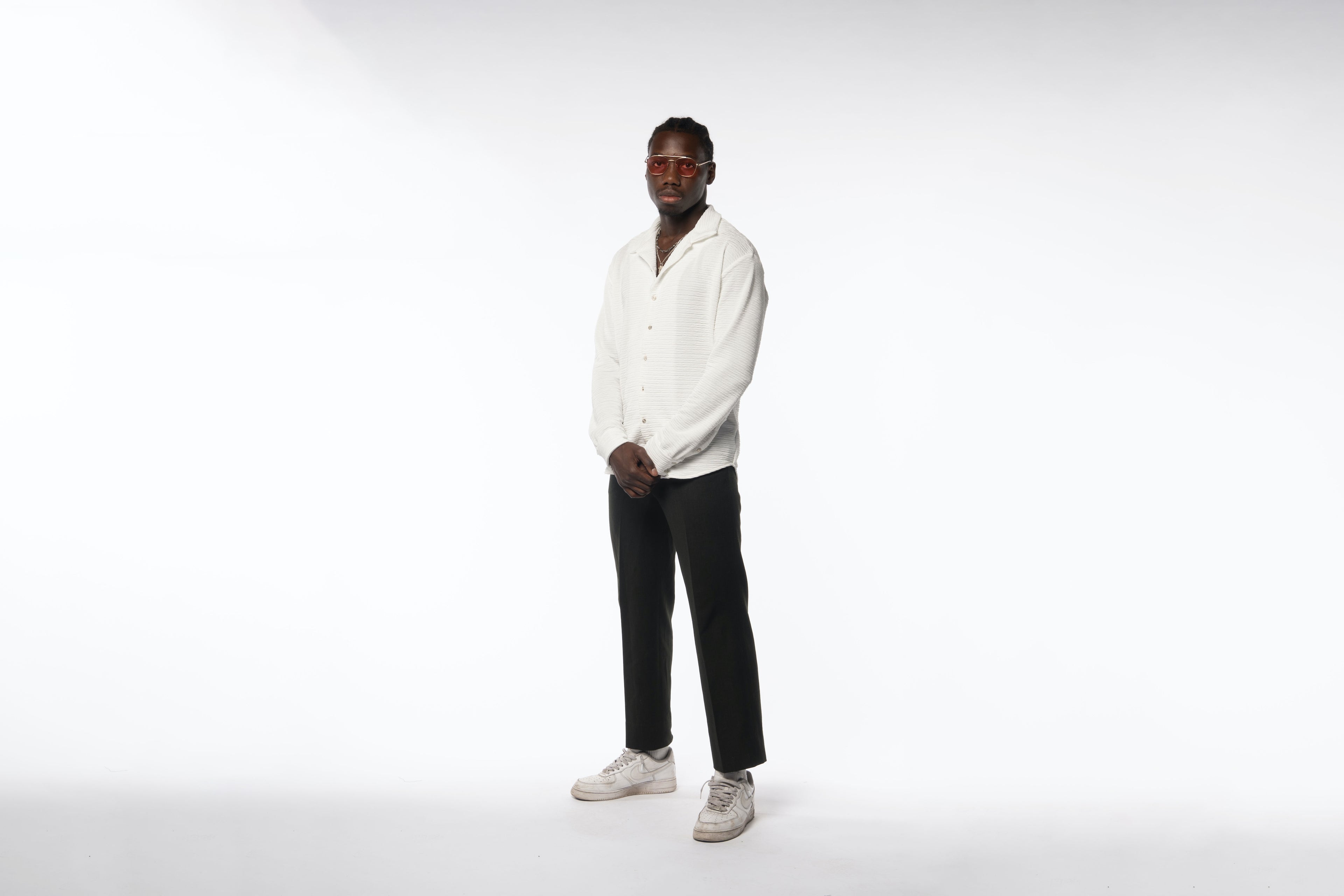 Kairo White Long Sleeve Shirt