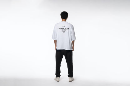 White Tennis Club Tee