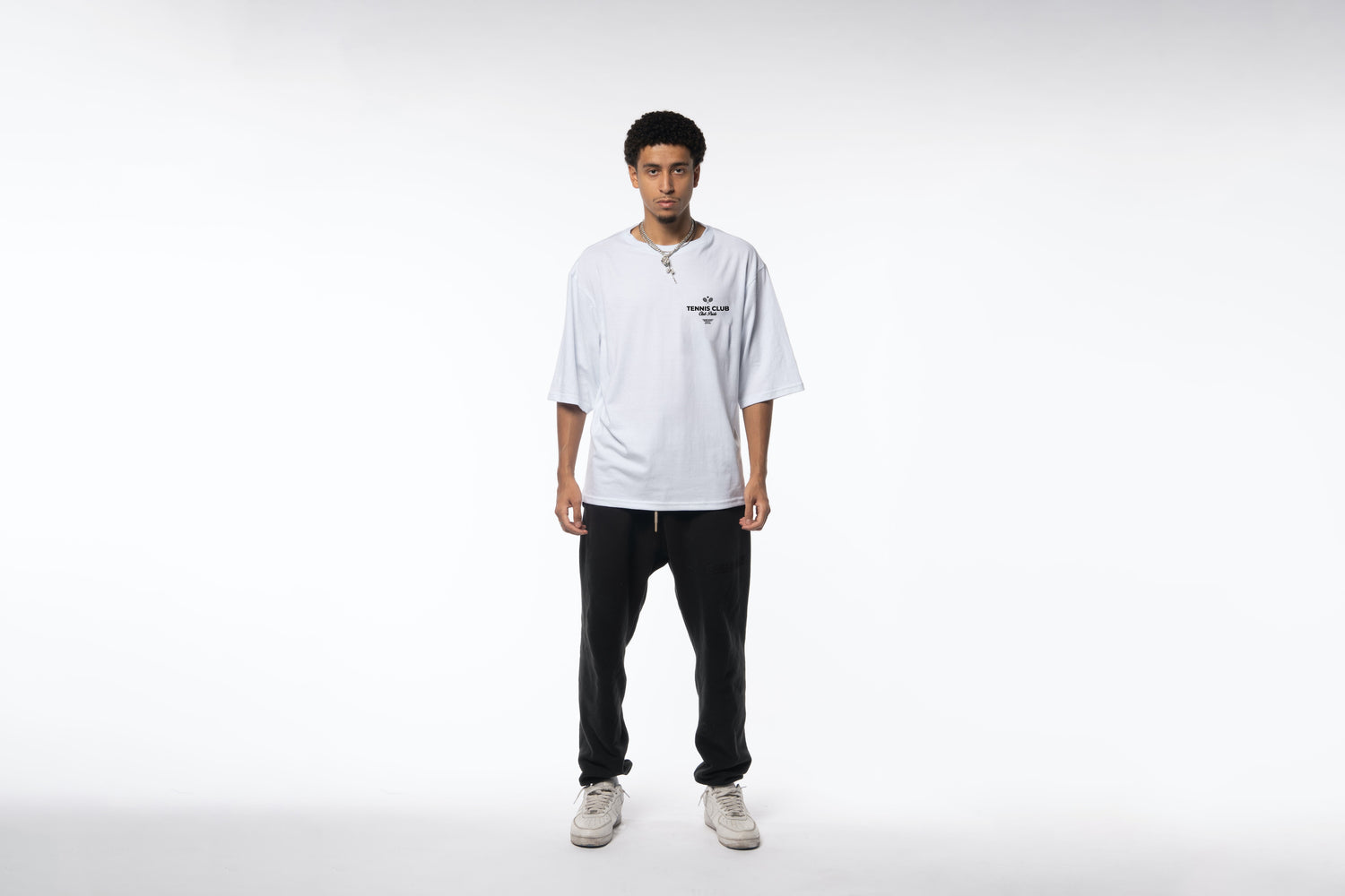 White Tennis Club Tee