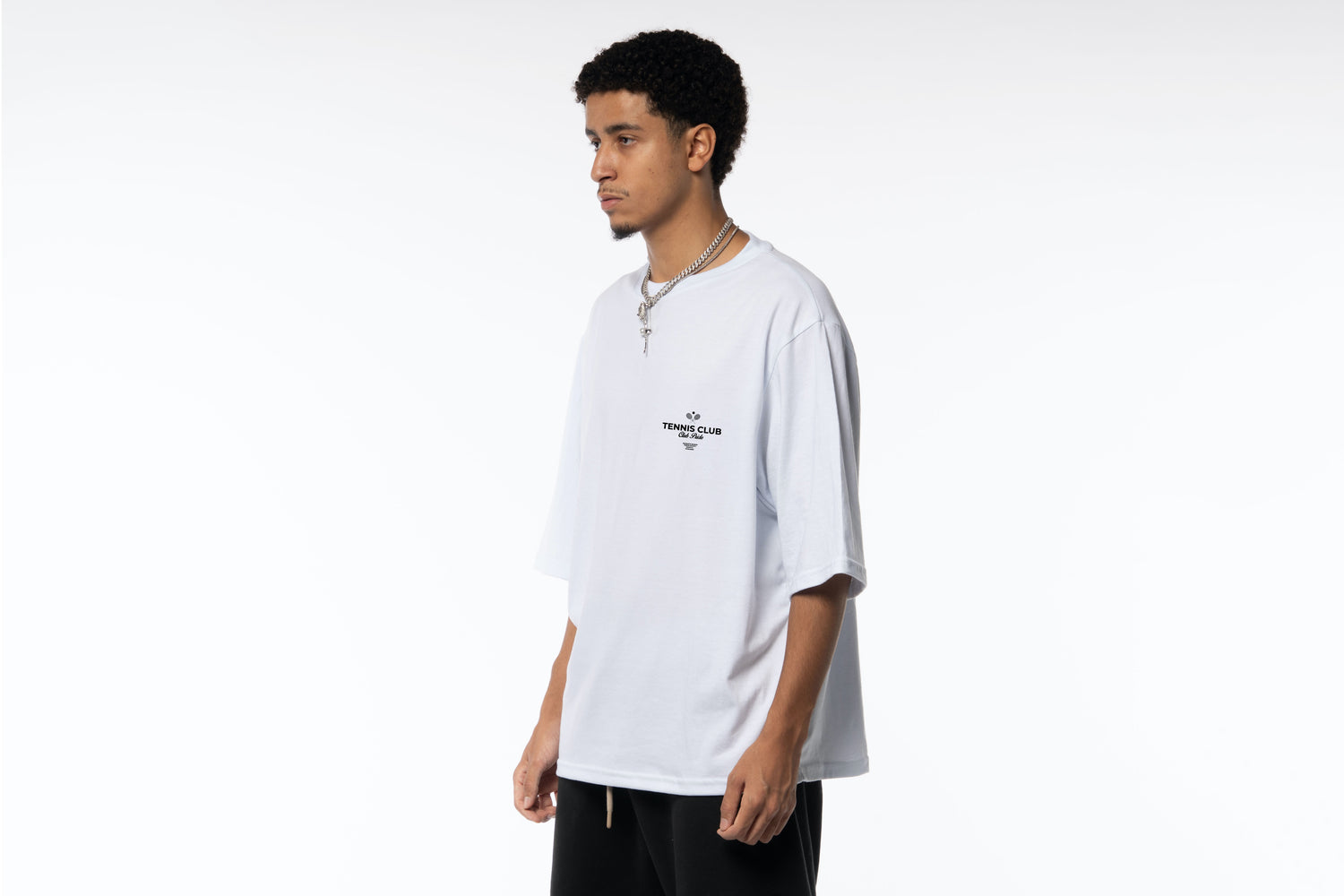 White Tennis Club Tee