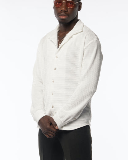 Kairo White Long Sleeve Shirt