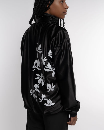 Haru Black Satin Jacket